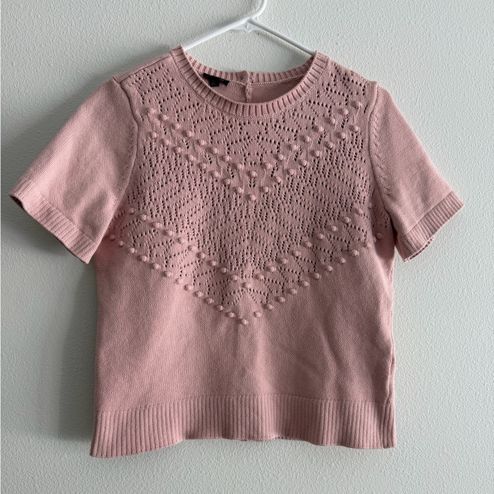 Talbots cotton blend Light Pink Knit Sweater
